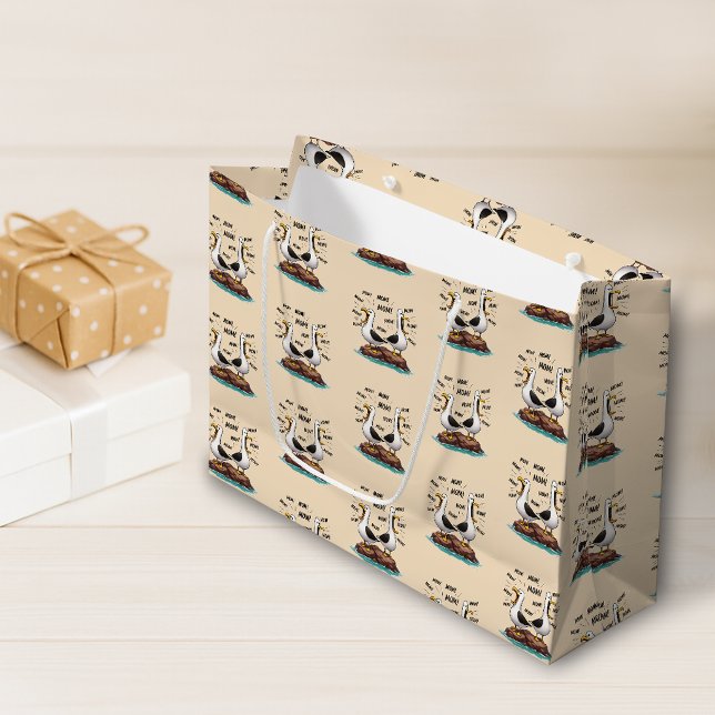 Seagull Mum Funny Personalised Large Gift Bag (Creator Uploaded)