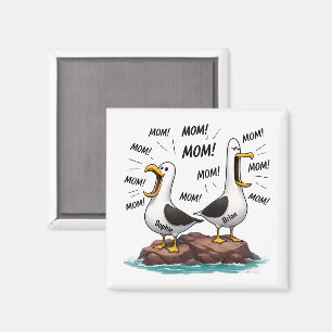 Seagull Mum Funny Personalised Magnet