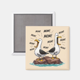 Seagull Mum Funny Personalised Magnet