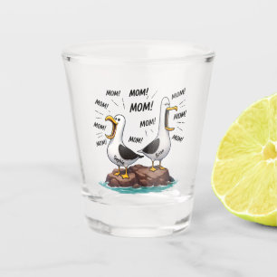 Seagull Mum Funny Personalised Shot Glass
