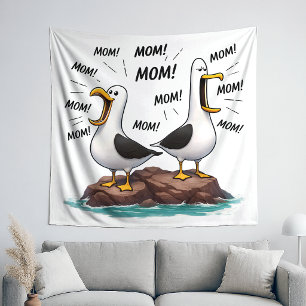 Seagull Mum Funny Personalised Tapestry