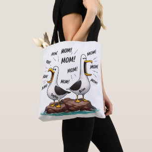 Seagull Mum Funny Personalised Tote Bag