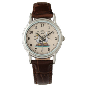 Seagull Mum Funny Personalised Watch