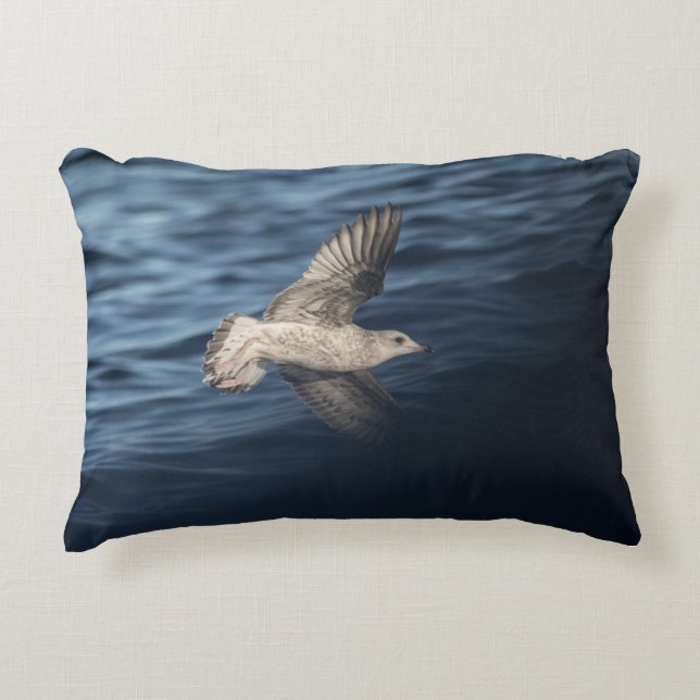 Seagull Nature Photo Decorative Cushion (Front)