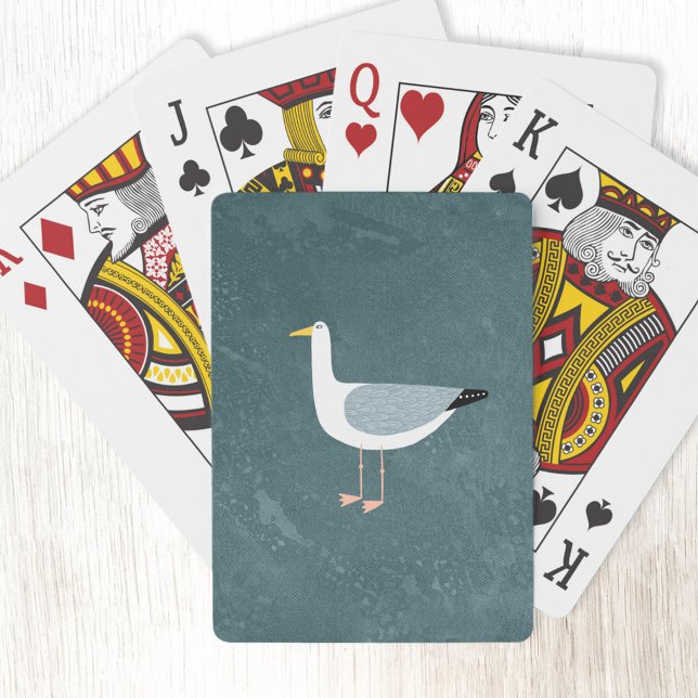 Seagull Nautical Playing Cards (Fun seagull playing cards)