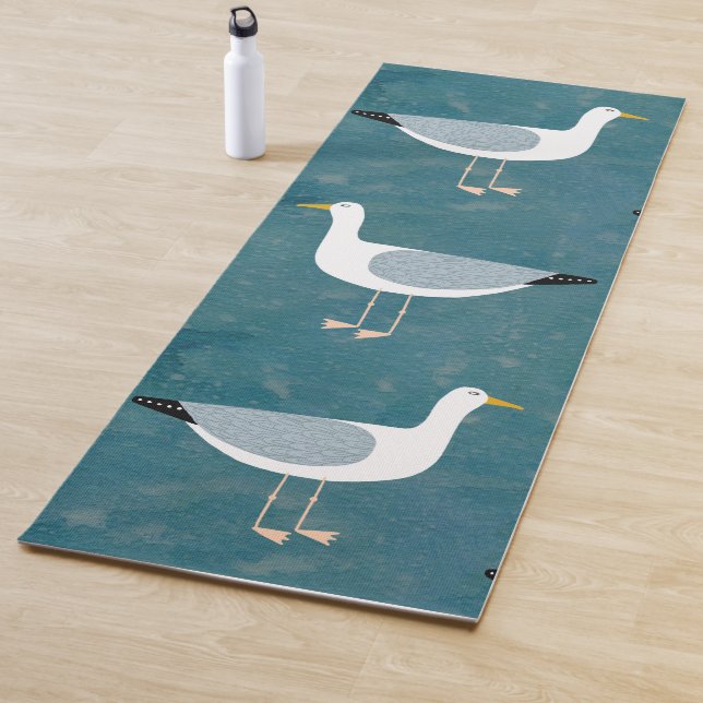 Seagull Nautical Yoga Mat (In Situ)