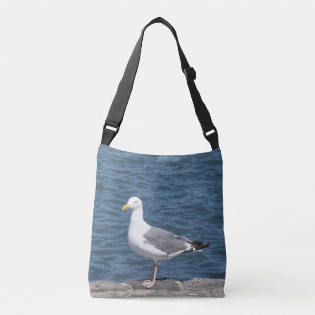 Seagull On The Bay Crossbody Bag (Front)