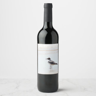 Seagull on the Beach Classic Wine Label