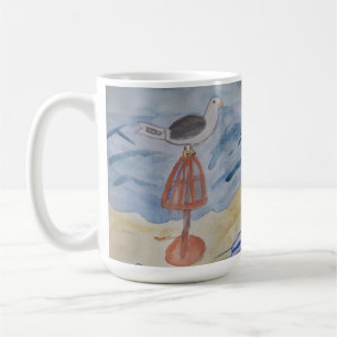 Seagull On The Beach Mug