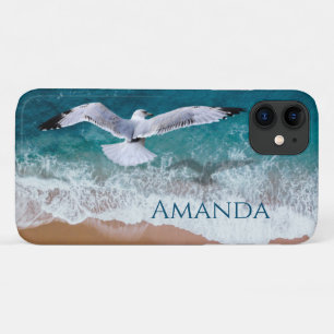 Seagull over the Sea Shore iPhone 11 Case