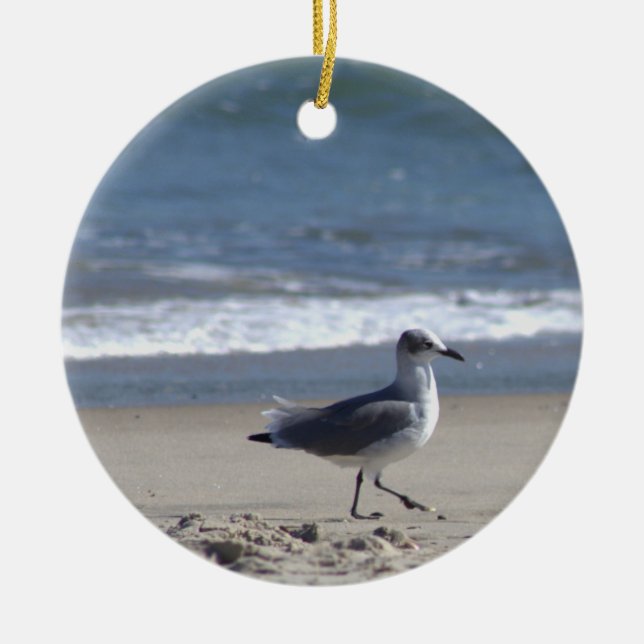 Seagull Photo Ornament  (Front)