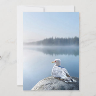 Seagull Photography Card, Coastal Nature Gift, Ins Thank You Card