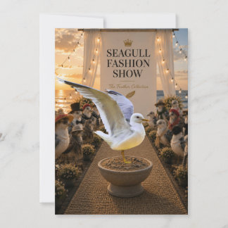 Seagull Photography Card, Coastal Nature Gift, Ins Thank You Card