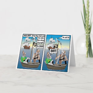 SEAGULL POOP JOKE CARD