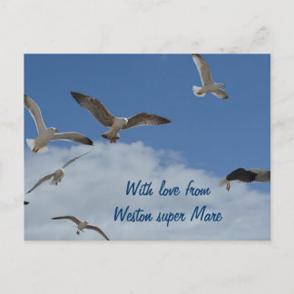 Seagull postcard - from Weston super Mare