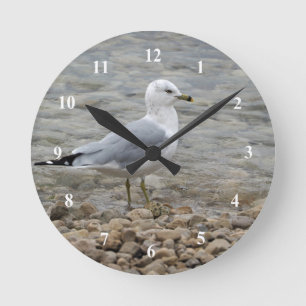 Seagull Round Clock