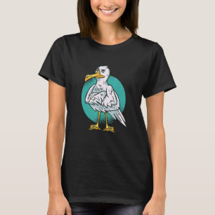 Seagull Sailor Kids Women Birdwatcher Beach Gulls  T-Shirt