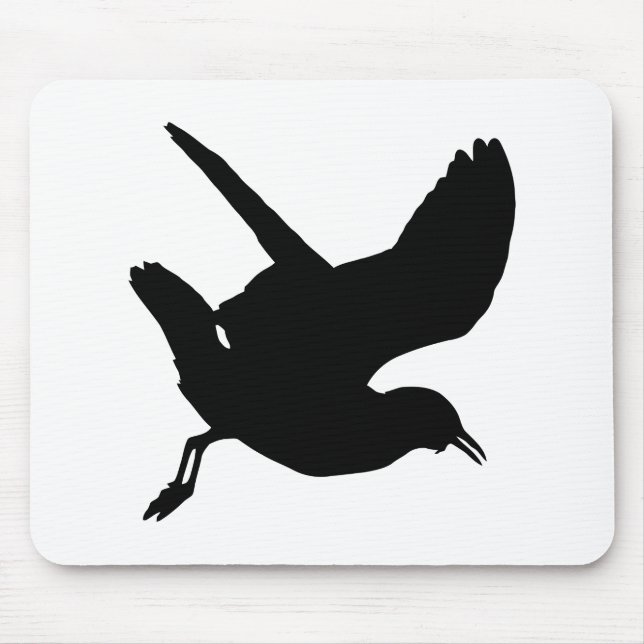 Seagull Silhouette Mouse Mat (Front)