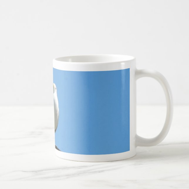 Seagull Standing On Wood Coffee Mug (Right)