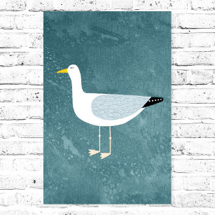 Seagull Standing Poster