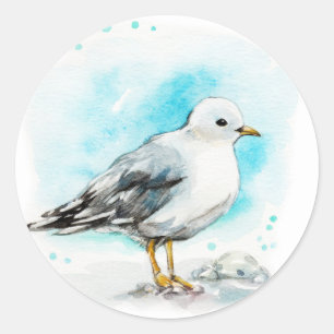 Seagull Study 1 Classic Round Sticker