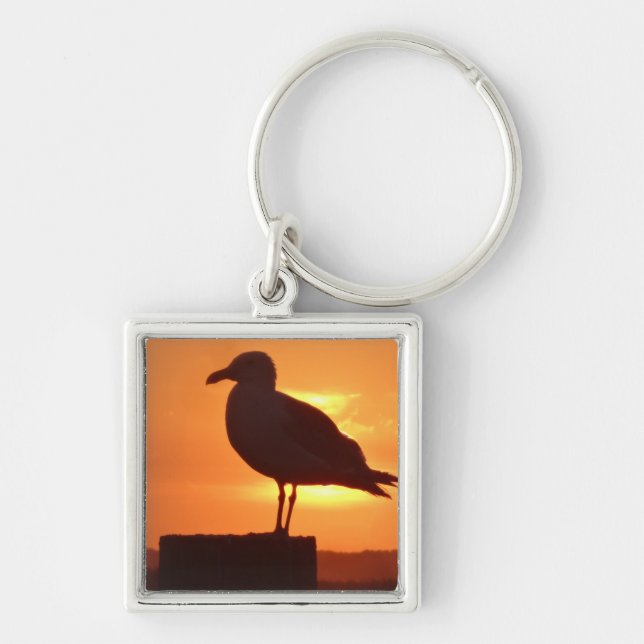 Seagull Sunset Key Ring (Front)