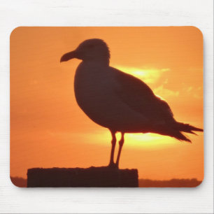 Seagull Sunset Mouse Mat