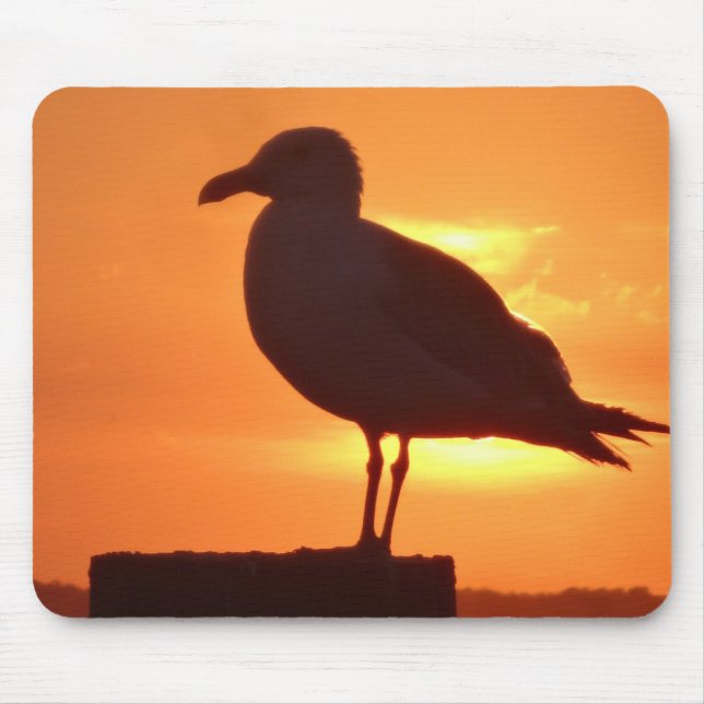 Seagull Sunset Mouse Mat (Front)