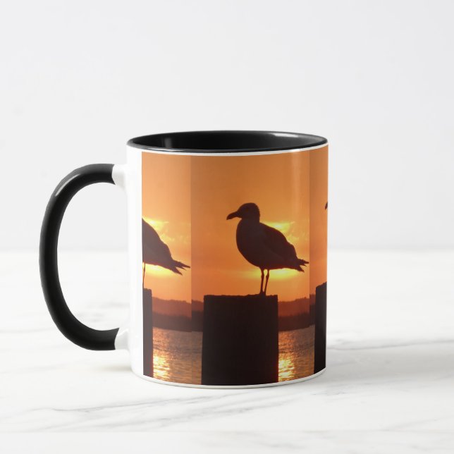Seagull Sunset Mug (Left)