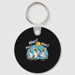 Seagull Volleyball Mine Mine Beach Bird Ocean Love Key Ring
