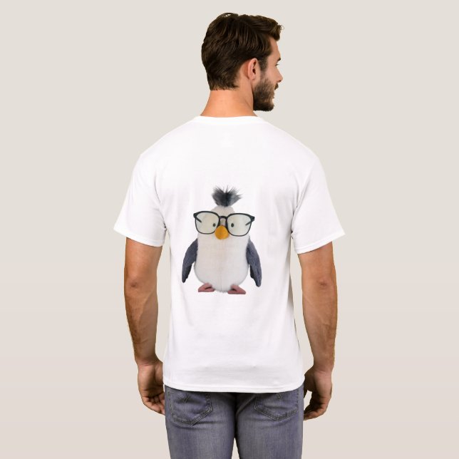 Seagull wearing glasses T-Shirt (Back Full)