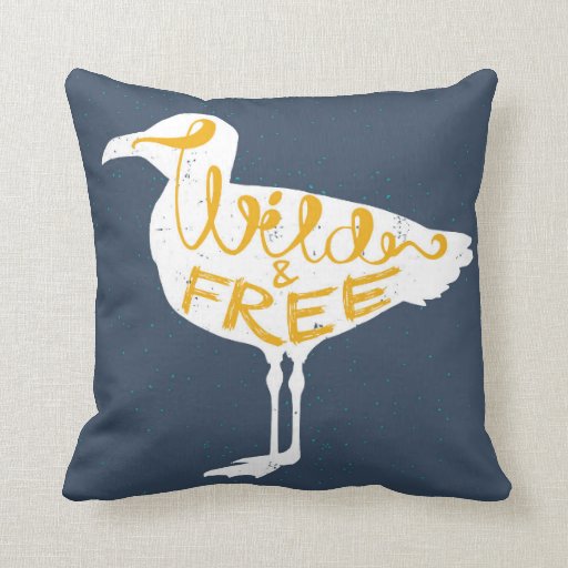 Image of Seagull | Wild And Free Cushion