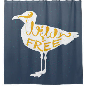 Seagull Wild And Free Shower Curtain