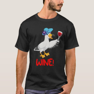 Seagull  Wine  North German Seagulls Sea Birds T-Shirt