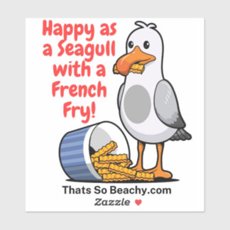 Seagull With a French Fry Boardwalk fun 