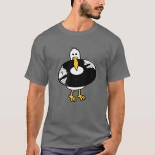 Seagull With A Vinyl Plate In Its Beak T-Shirt