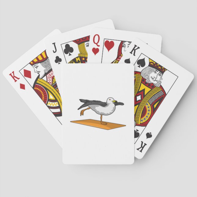 Seagull Yoga Meditation Fitness Playing Cards (Back)