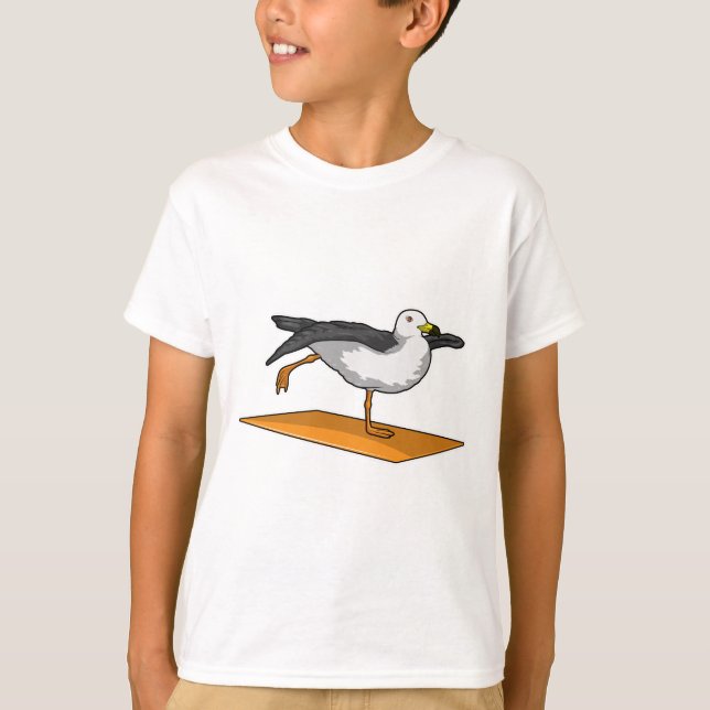 Seagull Yoga Meditation Fitness T-Shirt (Front)