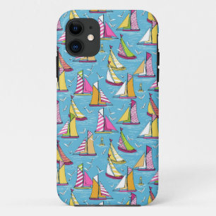 seagulls and sails springtime iPhone 11 case