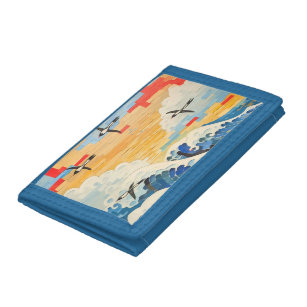 Seagulls and Waves Trifold Wallet