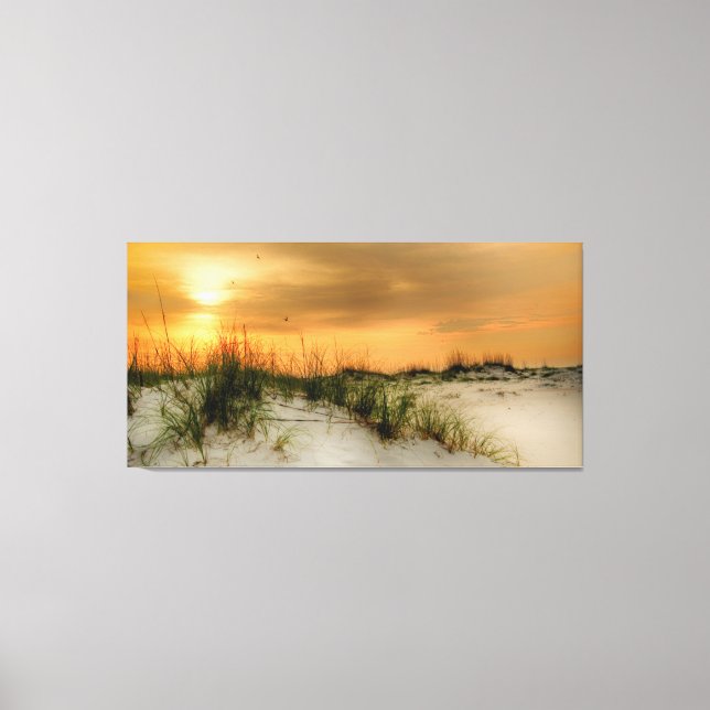 Seagulls at Sunrise Canvas Print (Front)