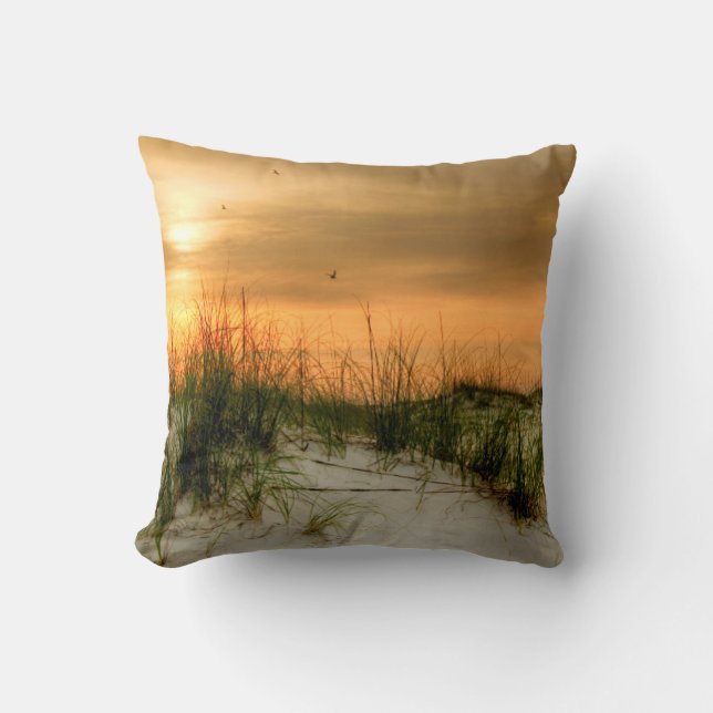Seagulls at Sunrise Cushion (Front)