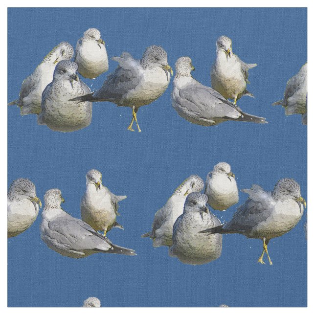 Seagulls Fabric (Close Up)