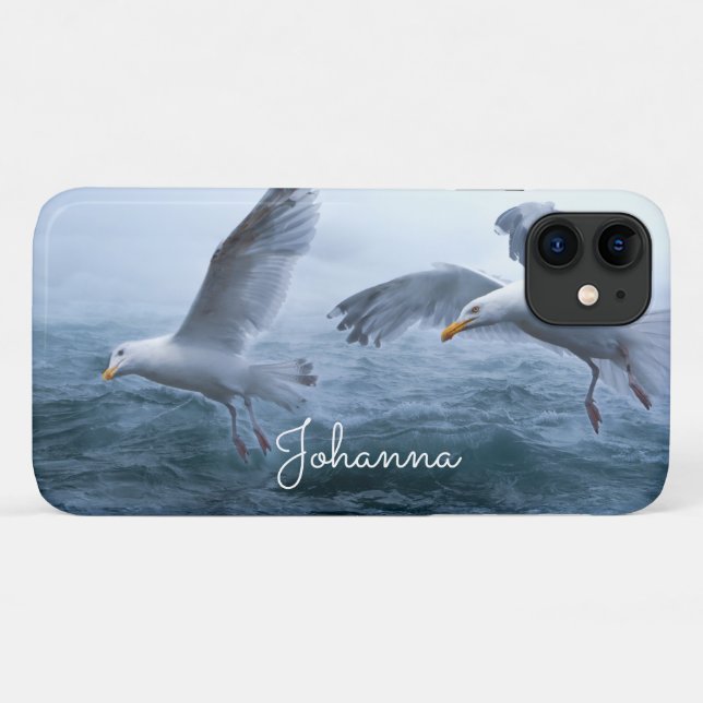 Seagulls Flight over the Sea Case-Mate iPhone Case (Back (Horizontal))