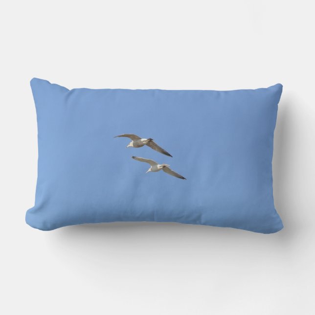 Seagulls Flying High - Lumbar Cushion (Front)