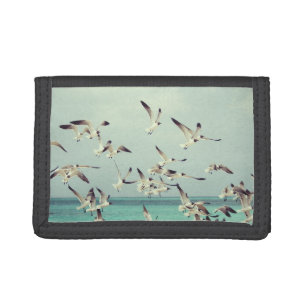 Seagulls Flying Trifold Wallet