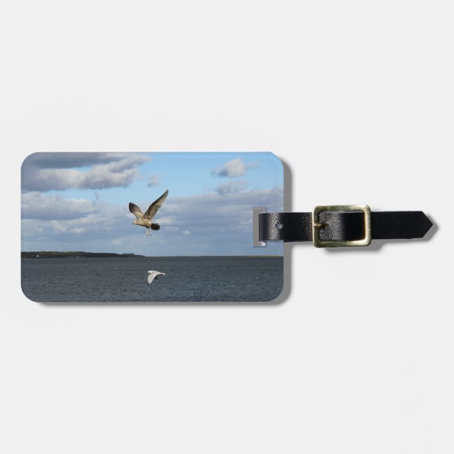 Seagulls in Flight Luggage Tag (Front Horizontal)