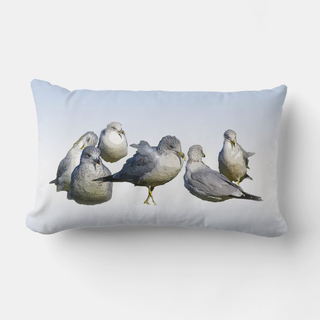 Seagulls Lumbar Cushion (Front)