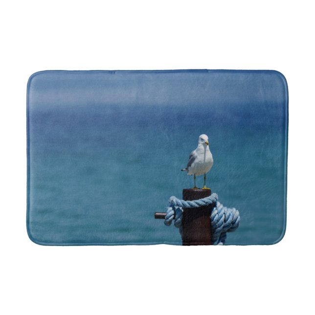 Seagulls Paradise At Mackinac Bath Mat (Front)