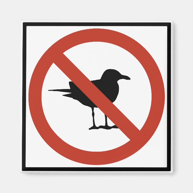 Seagulls Prohibited Magnet (Front)